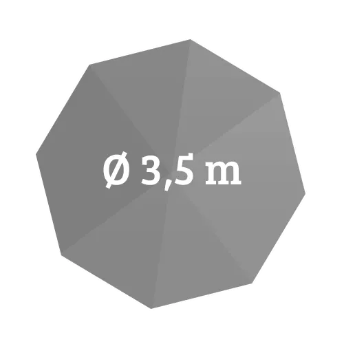 Ampelschirm GLATZ Kurbel-Sonnenschirm Sombrano S+ seitlich neigbar rund|eckig